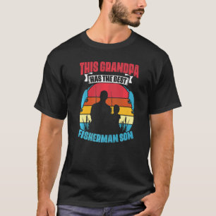 T-shirt Papi a le meilleur fils pêcheur de pêcheur de pêch