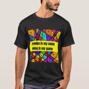 T-shirt papi est mon nom la pêche est mon jeu