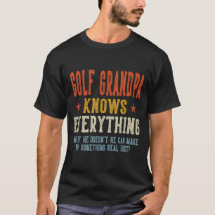 T-shirt Papi golf sait tout fête des pères rétro