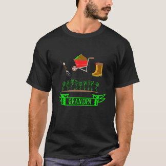 T-shirt Papi jardinier Grand-père Père Grand-papa Jardinie