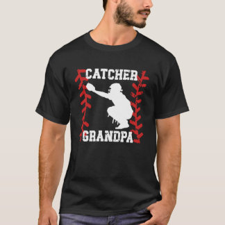 T-shirt Papi receveur de baseball Papi receveur de grand-p