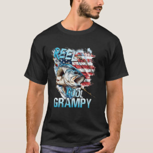 T-shirt Papi super cool pêche 4 juillet drapeau USA homme