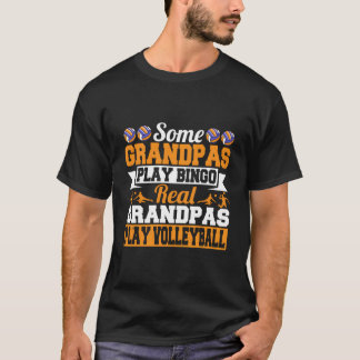 T-shirt Papi Vieux Mec Les Vrais Grands-Pères Jouent Au Vo