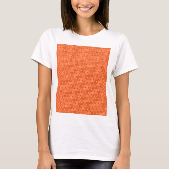 T-shirt Papier à envelopper avec un motif orange, re (Devant)