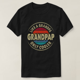 T-shirt Papier à grand format comme un grand-père seulemen