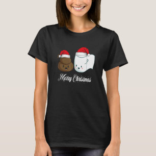 T-shirt Papier De Toilette Et Bouchon De Noël Hat Best Fri