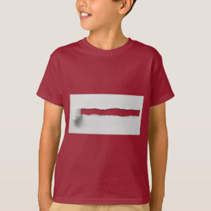 T-shirt Papier déchiré Échantillon 3D Funny Trick Boy Man