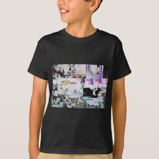 T-shirt Papier déchiré par style de Banksy de mur de