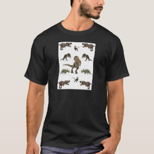 T-shirt Papier Dinosaure