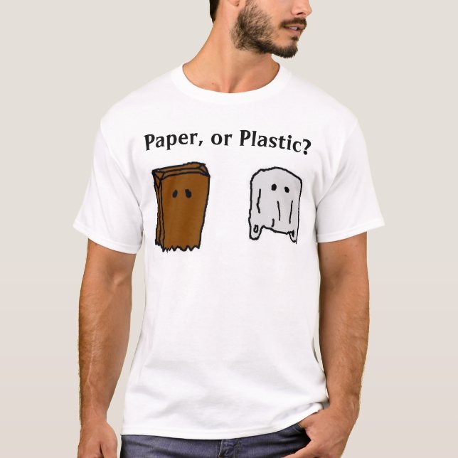 T-shirt papier ou plastique (Devant)