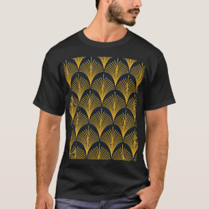 T-shirt Papier peint Neon Orange Peacock Scale.