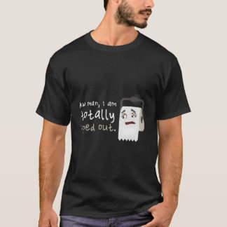 T-shirt Papier toilette essuyé Humour toujours fatigué