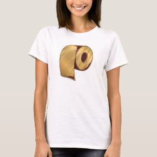 T-shirt Papier toilette or