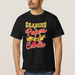 T-shirt Papiers de classement est mon Cardio Enseignants G