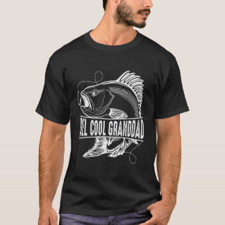 T-shirt Papiers Reel Cool Grand-père Poisson Pêche Fête de
