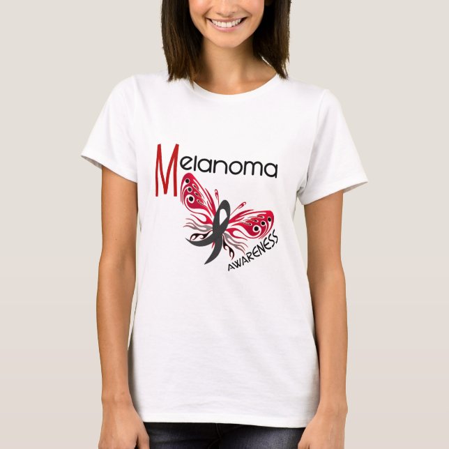 T-shirt PAPILLON 3,1 de mélanome/cancer de la peau (Devant)