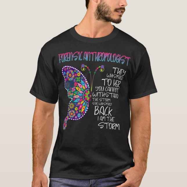 T-shirt Papillon anthropologue médico-légal (Devant)