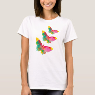 T-shirt papillon aquarelle