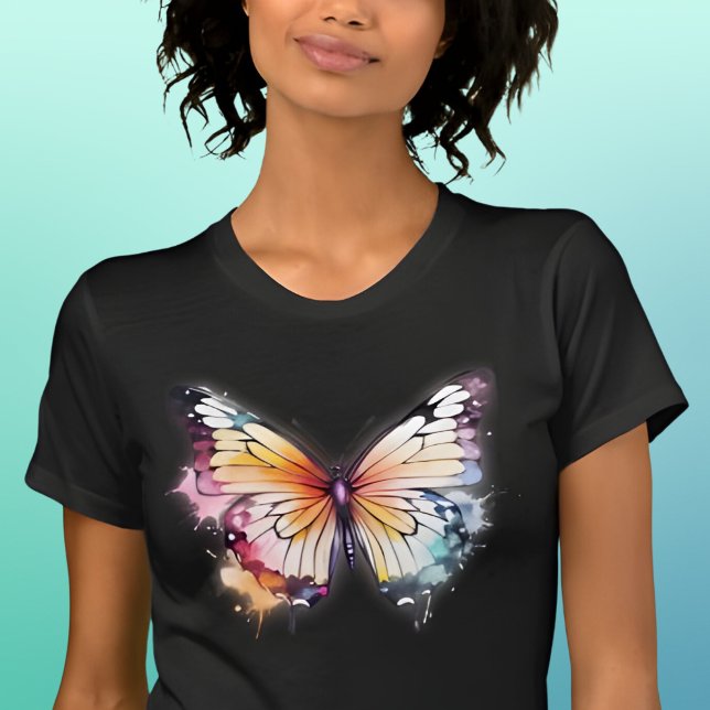 T-shirt Papillon aquarelle (Créateur téléchargé)