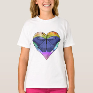 T-shirt Papillon au coeur