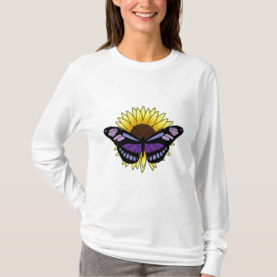 T-shirt Papillon au tournesol