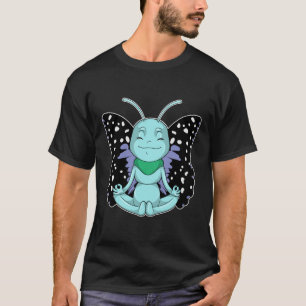 T-shirt Papillon au Yoga Stretching Legs