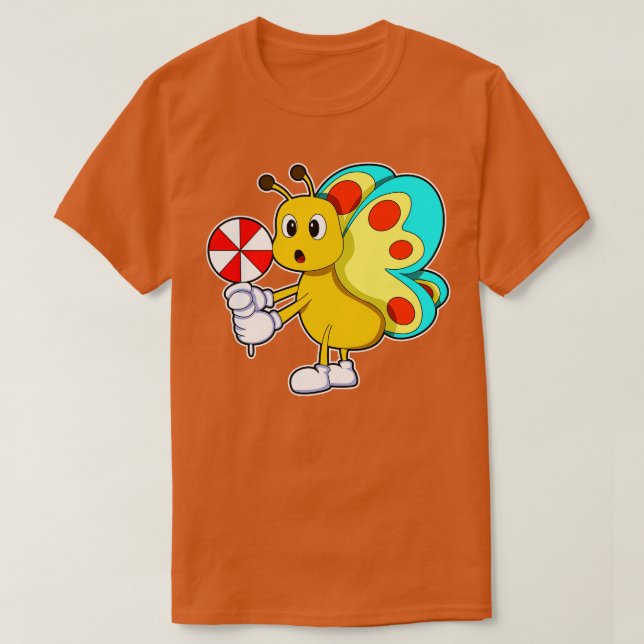 T-shirt Papillon avec bonbon (Design devant)
