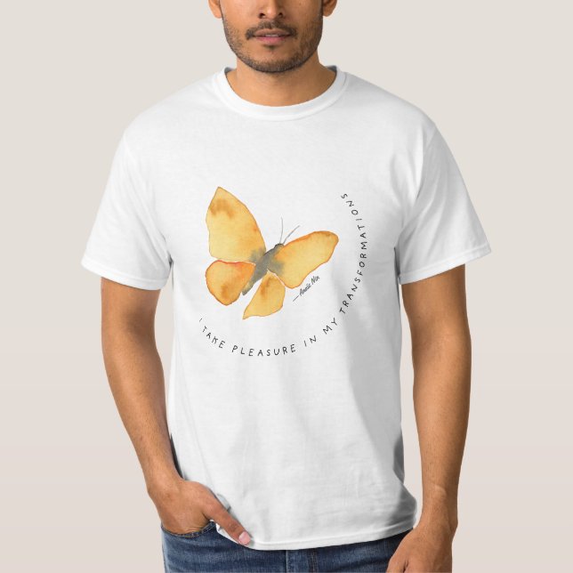 T-shirt Papillon avec citation Anaïs Nin (Devant)