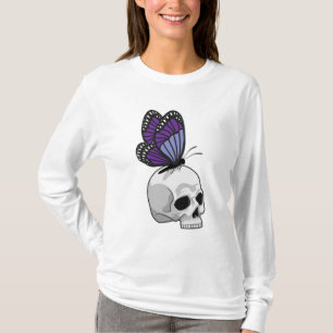 T-shirt Papillon avec crâne