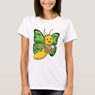 T-shirt Papillon avec la coupe de café