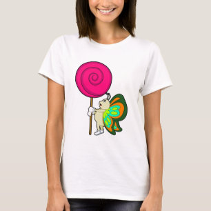 T-shirt Papillon avec Lollipop