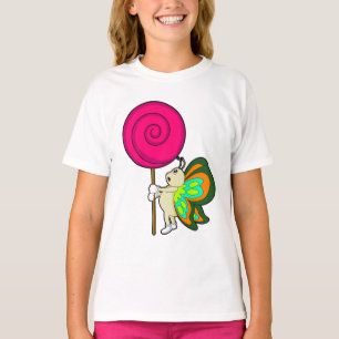 T-shirt Papillon avec Lollipop