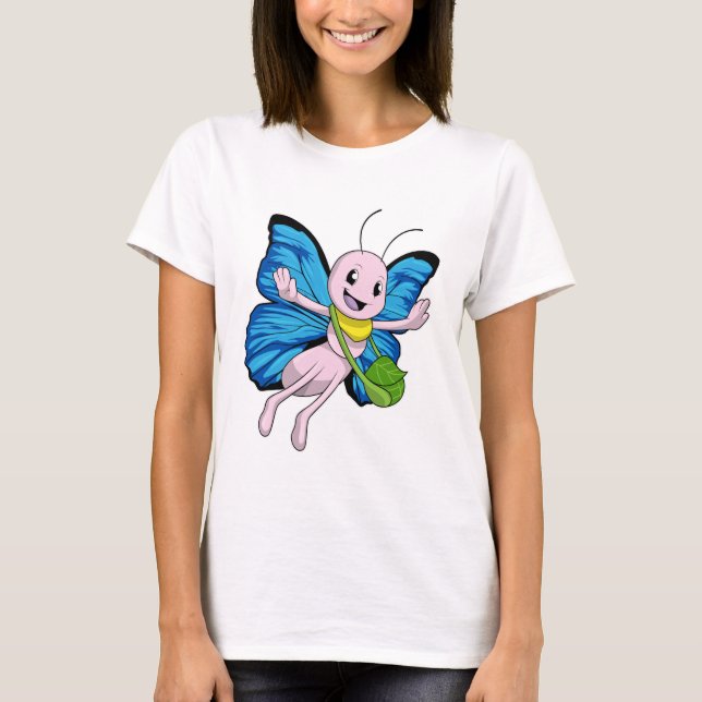 T-shirt Papillon avec sac à main (Devant)