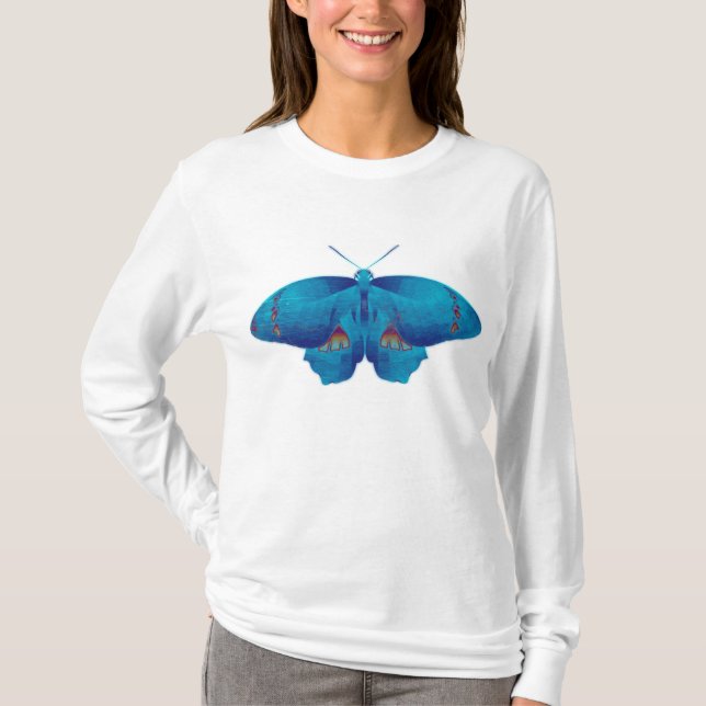T-shirt Papillon bleu (Devant)