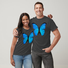 T-shirt Papillon bleu à basse densité