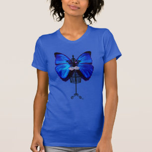 T-shirt Papillon bleu mannequin