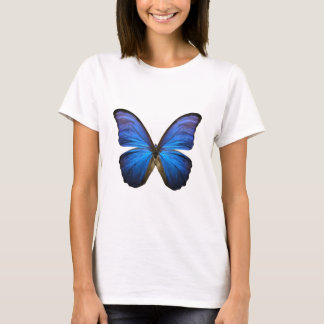 T-shirt Papillon bleu radieux
