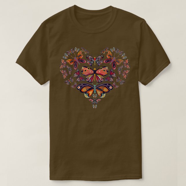 T-shirt Papillon cardiaque (Design devant)