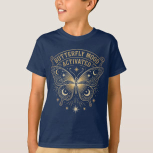 T-shirt Papillon céleste Boho « Humeur papillon activée »