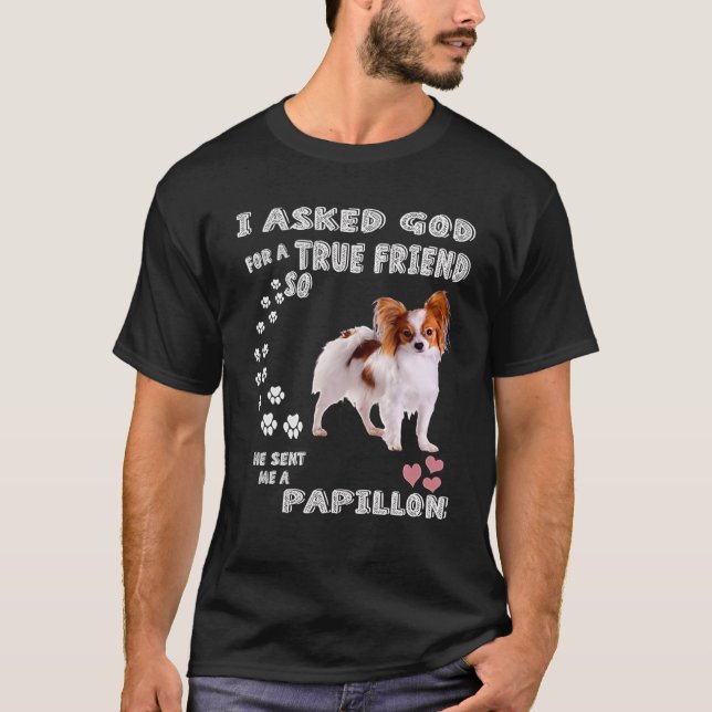 T-shirt Papillon Chien maman, Costume d'écureuil Chien Pap (Devant)