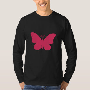 T-shirt Papillon chromé en rouge
