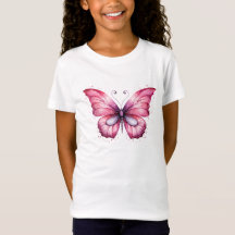Papillon d'aquarelle rose