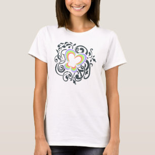 T-shirt Papillon d'arc-en-ciel