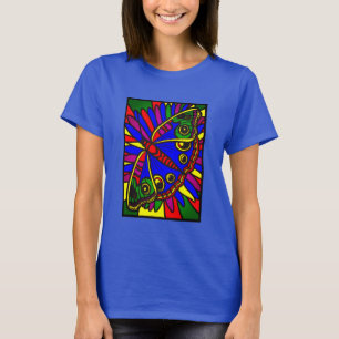 T-shirt Papillon d'art Abstrait coloré