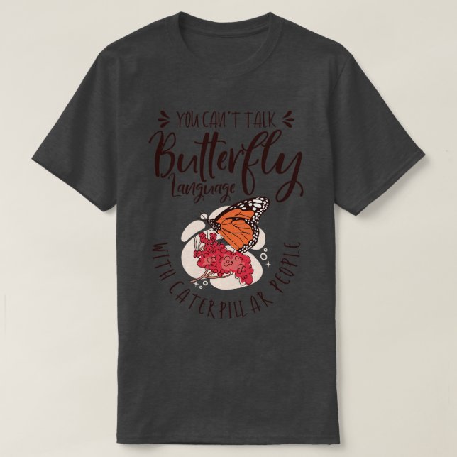 T-shirt Papillon d'art céleste parlant d'insecte mystique  (Design devant)
