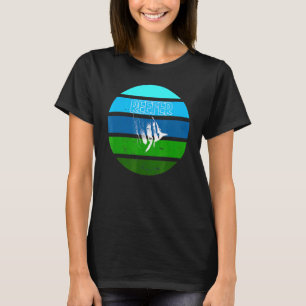T-shirt Papillon de bord de mer à bande de cuivre de l'Aqu