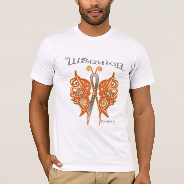 T-shirt Papillon de Celtic du guerrier 2 de Cancer de rein (Devant)