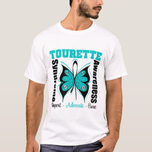 T-shirt Papillon de conscience de syndrome de Tourette