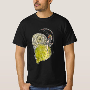 T-shirt Papillon de fantaisie mignon vintage Fée avec des 