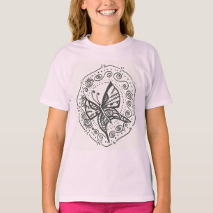 T-shirt papillon de fille
